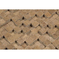 1 x 1 Split-faced Noce Travertine 3-D Mosaic Tile