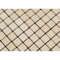 1 x 1 Tumbled Crema Marfil Marble Mosaic Tile