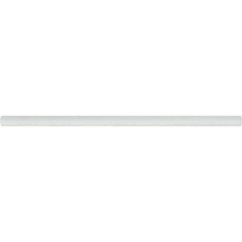 1/2x12 Polished Thassos White Marble Pencil Liner