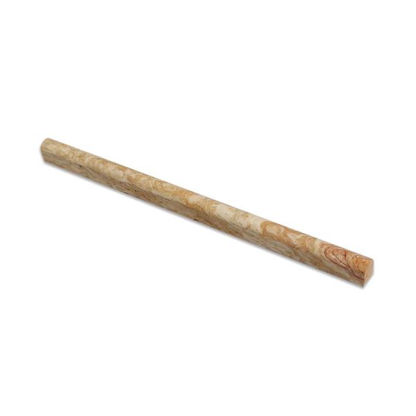 1/2 x 12 Honed Valencia Travertine Pencil Liner