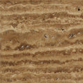 18 x 18 Unfilled Brushed Noce Exotic (Vein-Cut) Travertine Tile