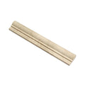 2 x 12 Honed Ivory Travertine Single-Step Chair Rail Trim