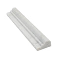 2 x 12 Polished Bianco Carrara Marble Single-Step Chair Rail Trim