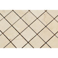 2 x 2 Polished Crema Marfil Marble Mosaic Tile