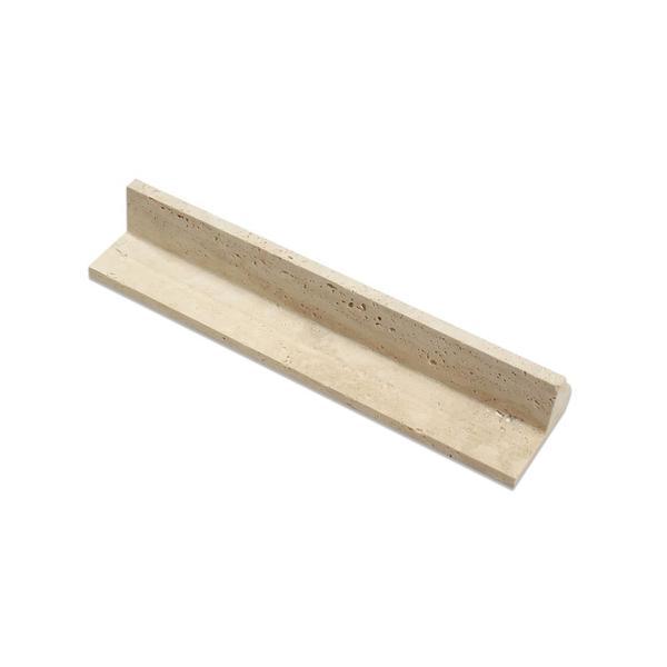 2 x 3 x 12 Honed Ivory Travertine Corner Ogee Trim