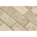 2 x 4 Polished Cappuccino Marble Brick Mosaic Tile