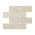 3 x 6 Tumbled Crema Marfil Marble Tile