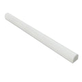 3/4 x 12 Honed Thassos White Marble Bullnose Liner