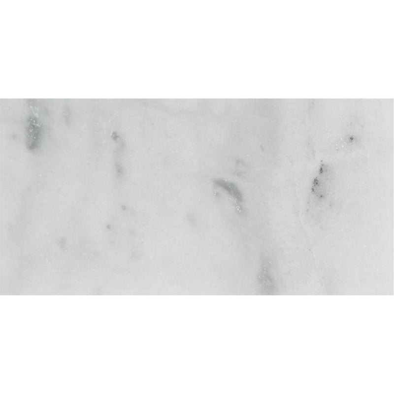 3x6 Honed Bianco Mare Marble Tile