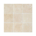 4 x 4 Honed Ivory Travertine Tile