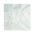 4 x 4 Tumbled Bianco Mare Marble Tile