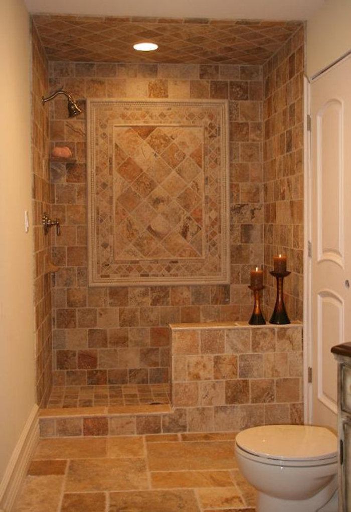 4x4 Tumbled Gold Travertine Tile