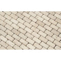 5/8 x 1 1/4 Tumbled Ivory Travertine Baby Brick Mosaic Tile