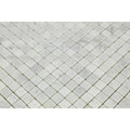 5/8 x 5/8 Polished Bianco Carrara Marble Mosaic Tile