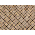 5/8 x 5/8 Tumbled Noce Travertine Mosaic Tile