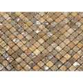 5/8 x 5/8 Tumbled Scabos Travertine Mosaic Tile