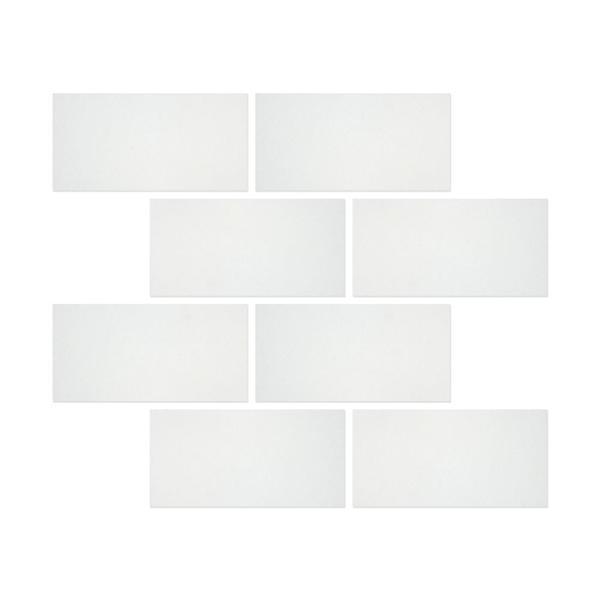 6 x 12 Polished Thassos White Marble Tile