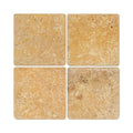 6 x 6 Tumbled Gold Travertine Travertine Tile