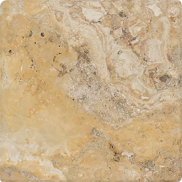 6x6 Tumbled Valencia Travertine Tile