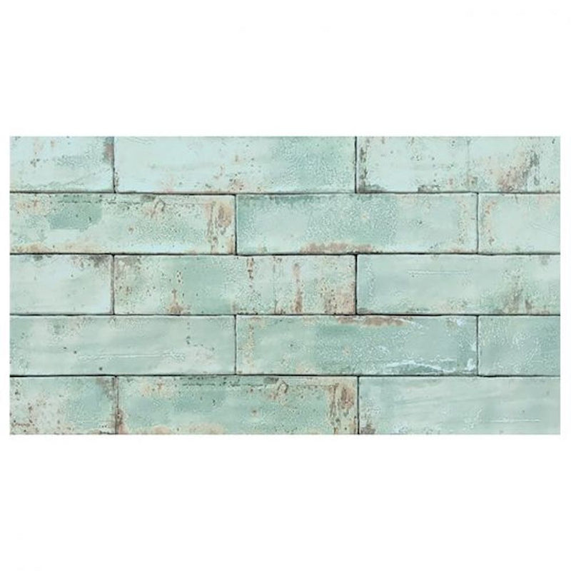 3x12 Grunge Collection - Aqua Ceramic Wall Tile