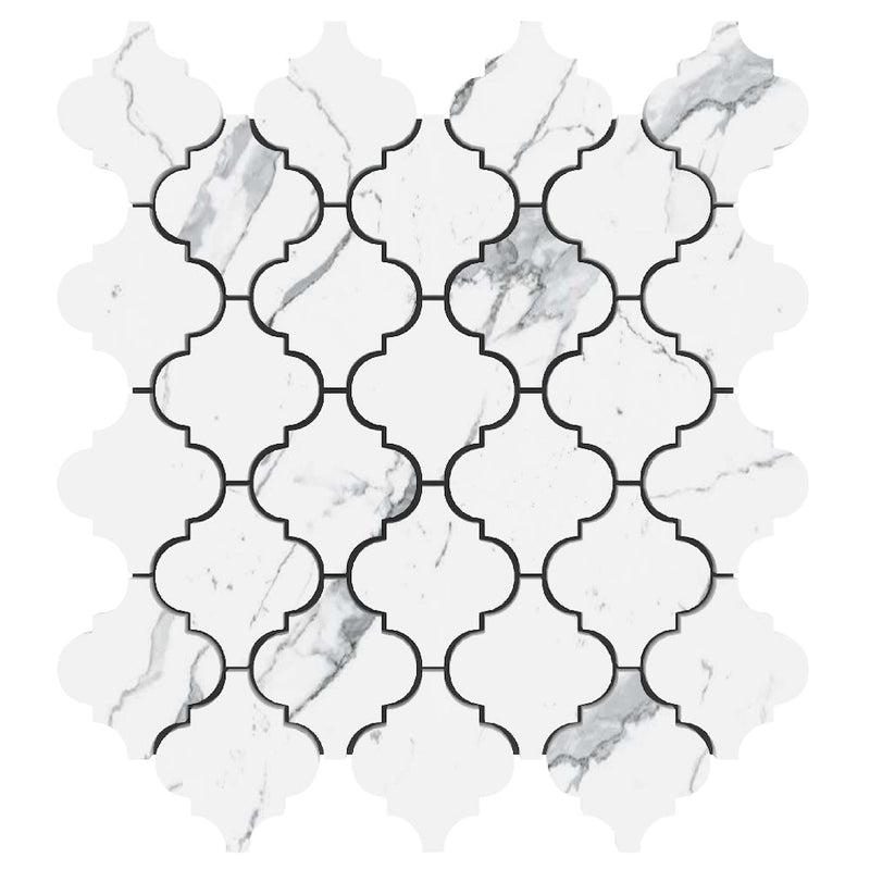 2" Statuario Casablanca ( Lantern) Mosaic Tile ( POLISHED )