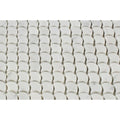 Bianco Carrara Polished Marble Raindrop Mosaic Tile