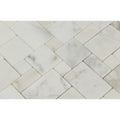 Calacatta Gold Honed Marble Mini Versailles Pattern Mosaic Tile