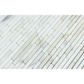 Calacatta Gold Polished Marble Bamboo Sticks Mosaic Tile