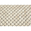 Crema Marfil  Polished Marble Raindrop Mosaic Tile