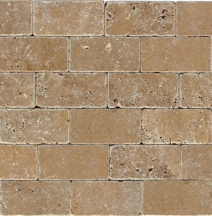 3x6 Tumbled Noce Travertine Tile