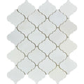 Oriental White Polished Marble Lantern Mosaic Tile