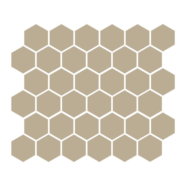 Sand 2″ Hexagon Matte