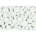 Thassos White Polished Marble Bubbles Mosaic Tile